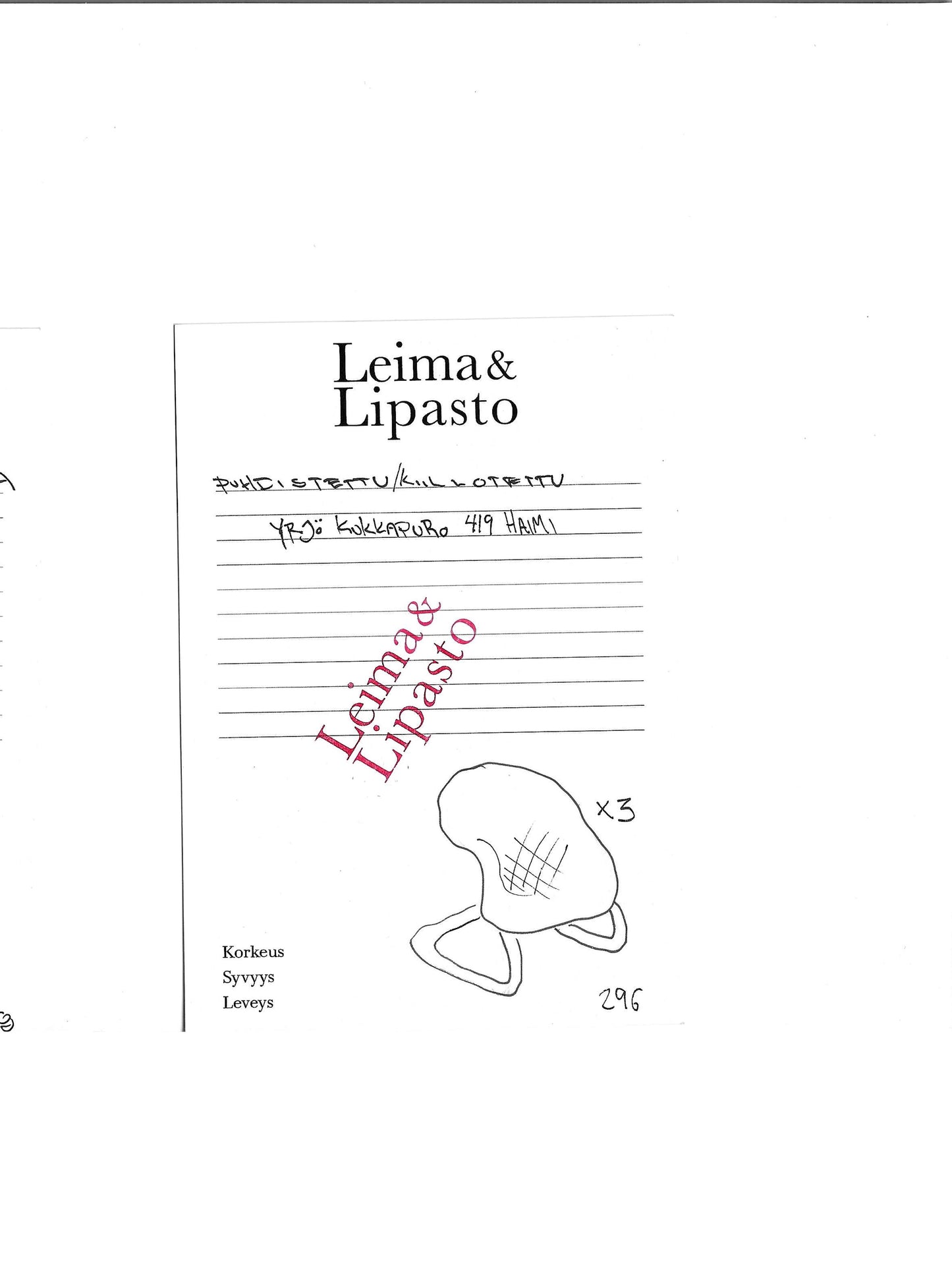 296- Yrjö Kukkapuro 419 Haimi