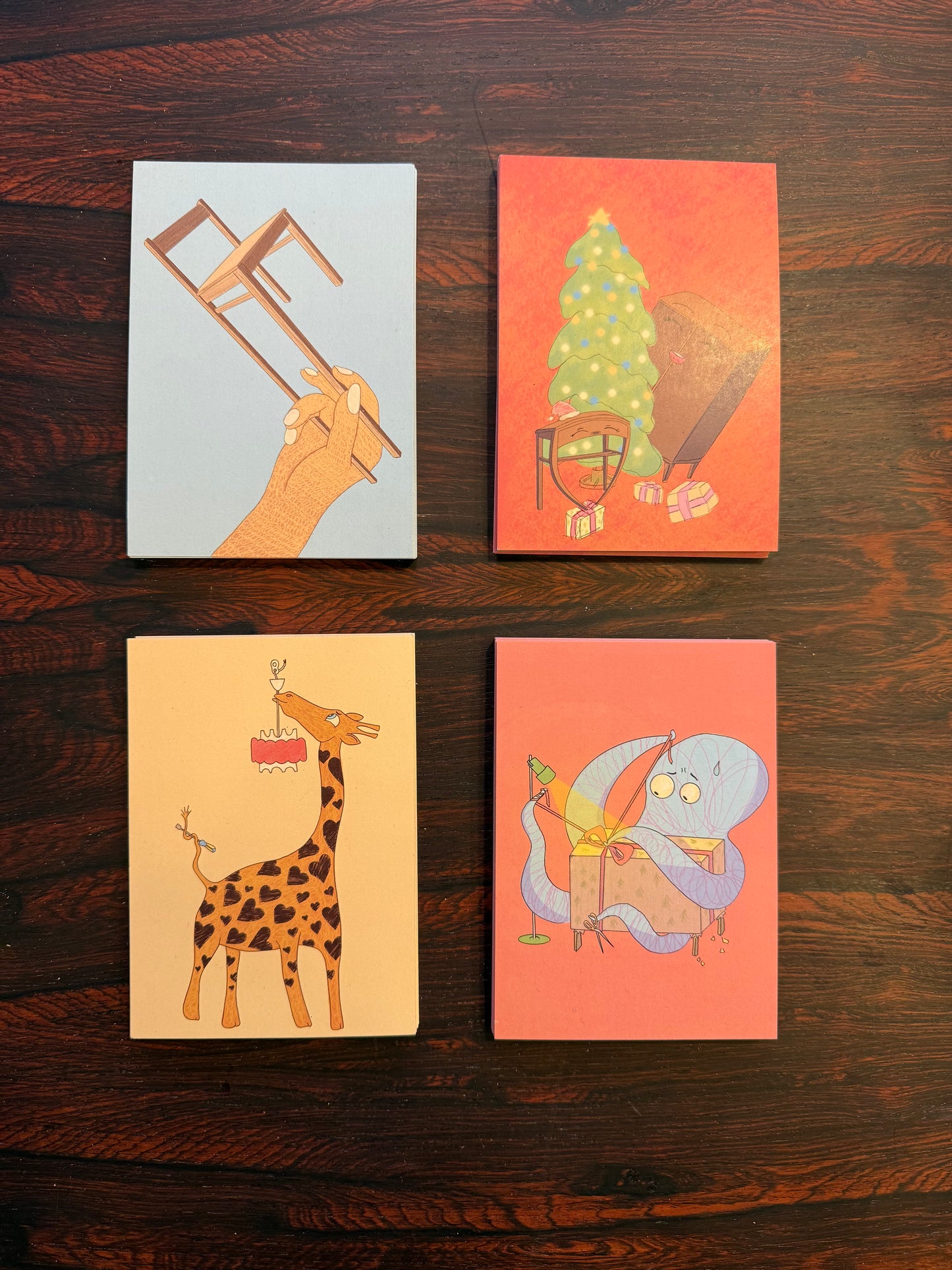 Piirros postikorttisetti